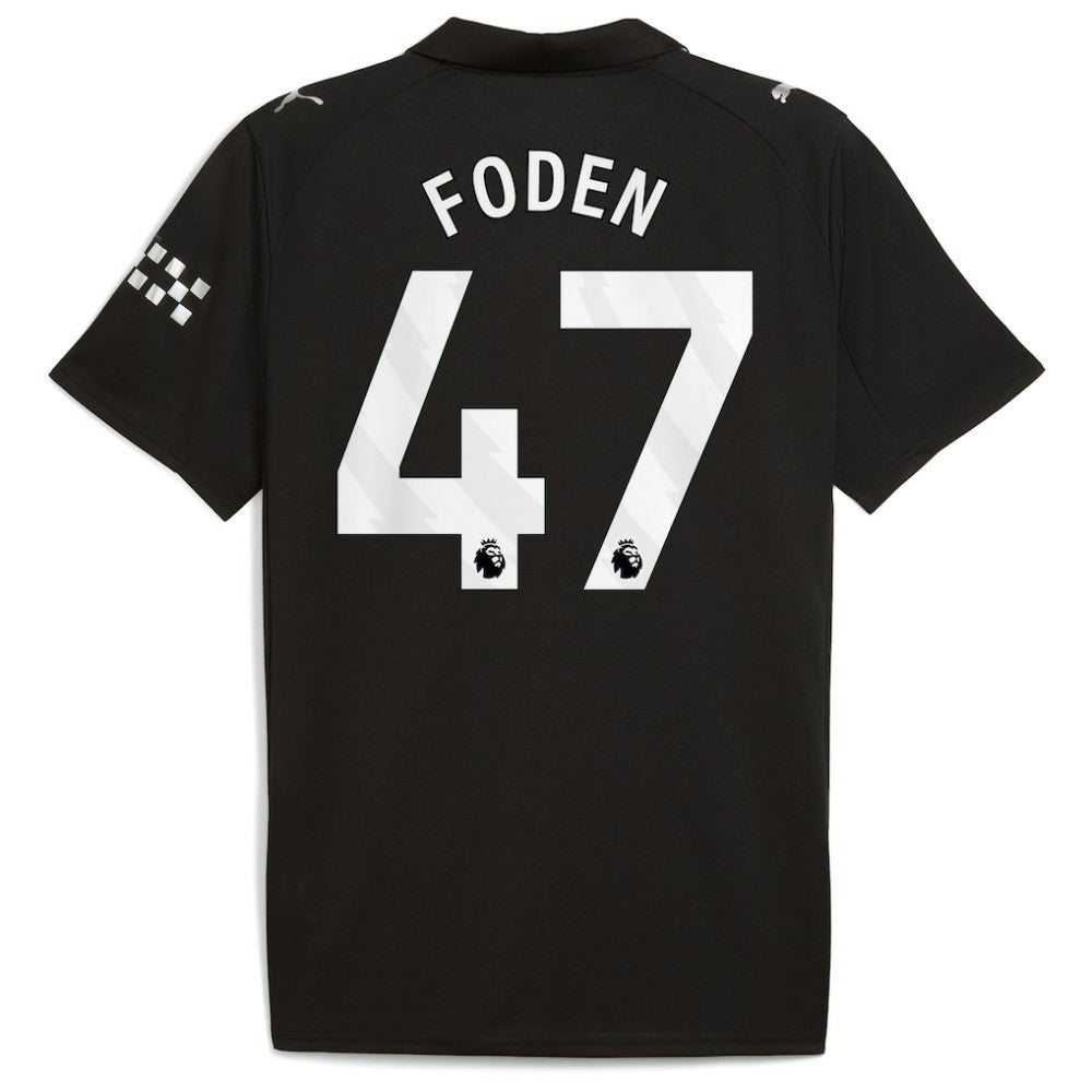 Phil Foden Manchester City 2025/26 Away Replica Player Jersey Black - Puma discount