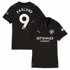 Erling Haaland Manchester City Women's 2025/26 Away Replica Player Jersey Black - Puma on sale