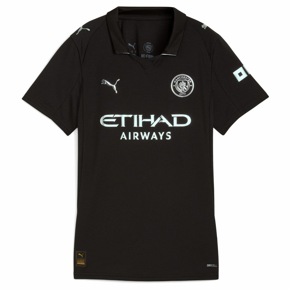 Erling Haaland Manchester City Women's 2025/26 Away Replica Player Jersey Black - Puma on sale
