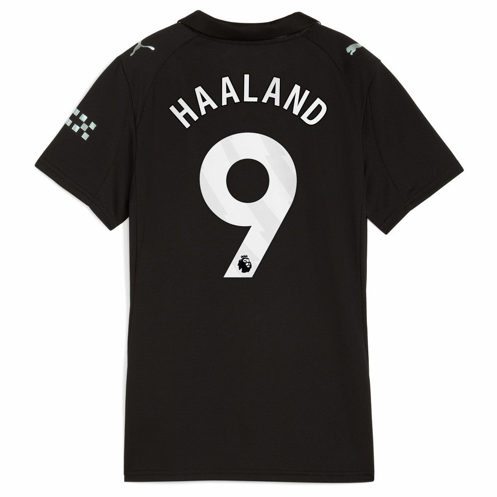 Erling Haaland Manchester City Women's 2025/26 Away Replica Player Jersey Black - Puma on sale
