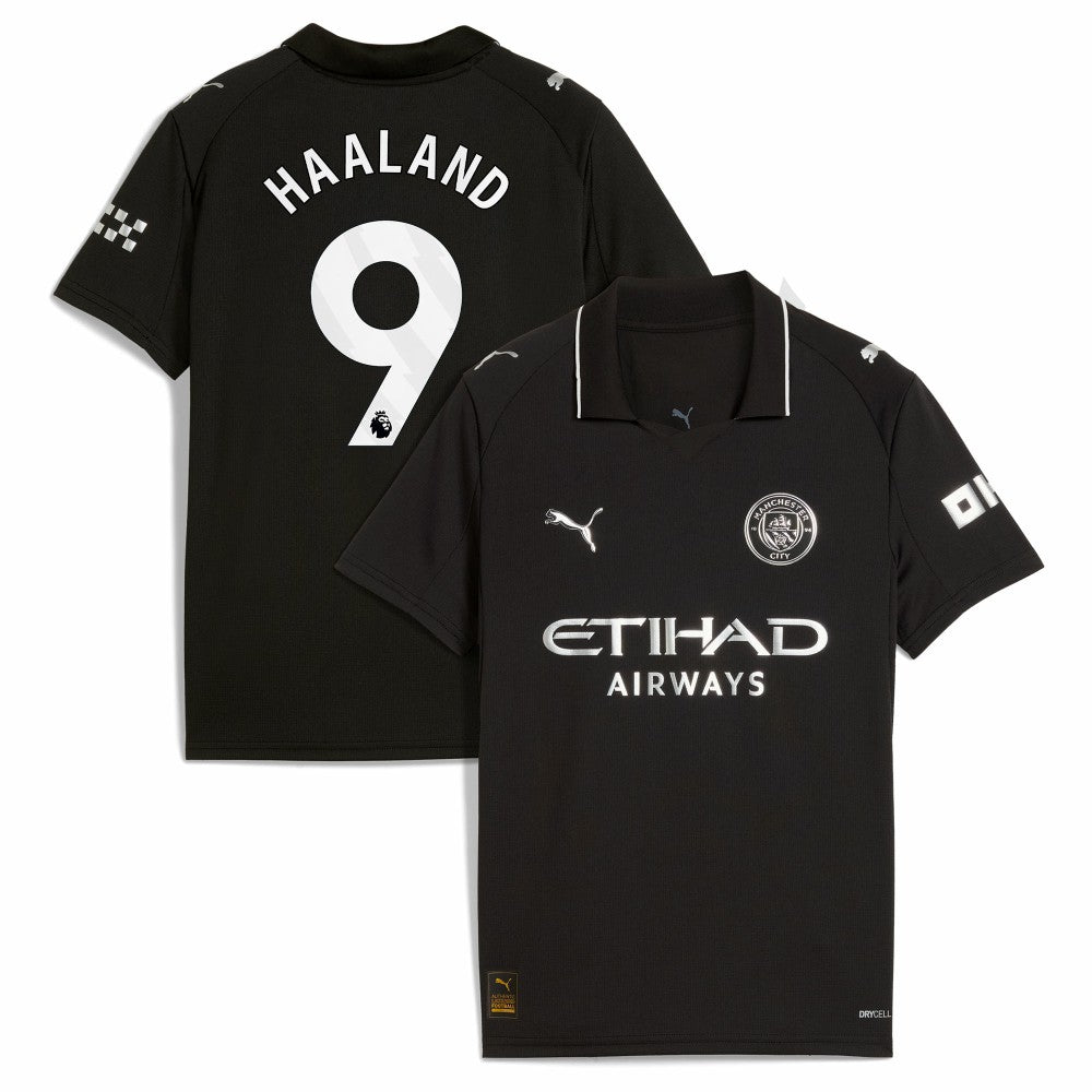 Erling Haaland Manchester City Youth 2025/26 Away Replica Player Jersey Black - Puma discount