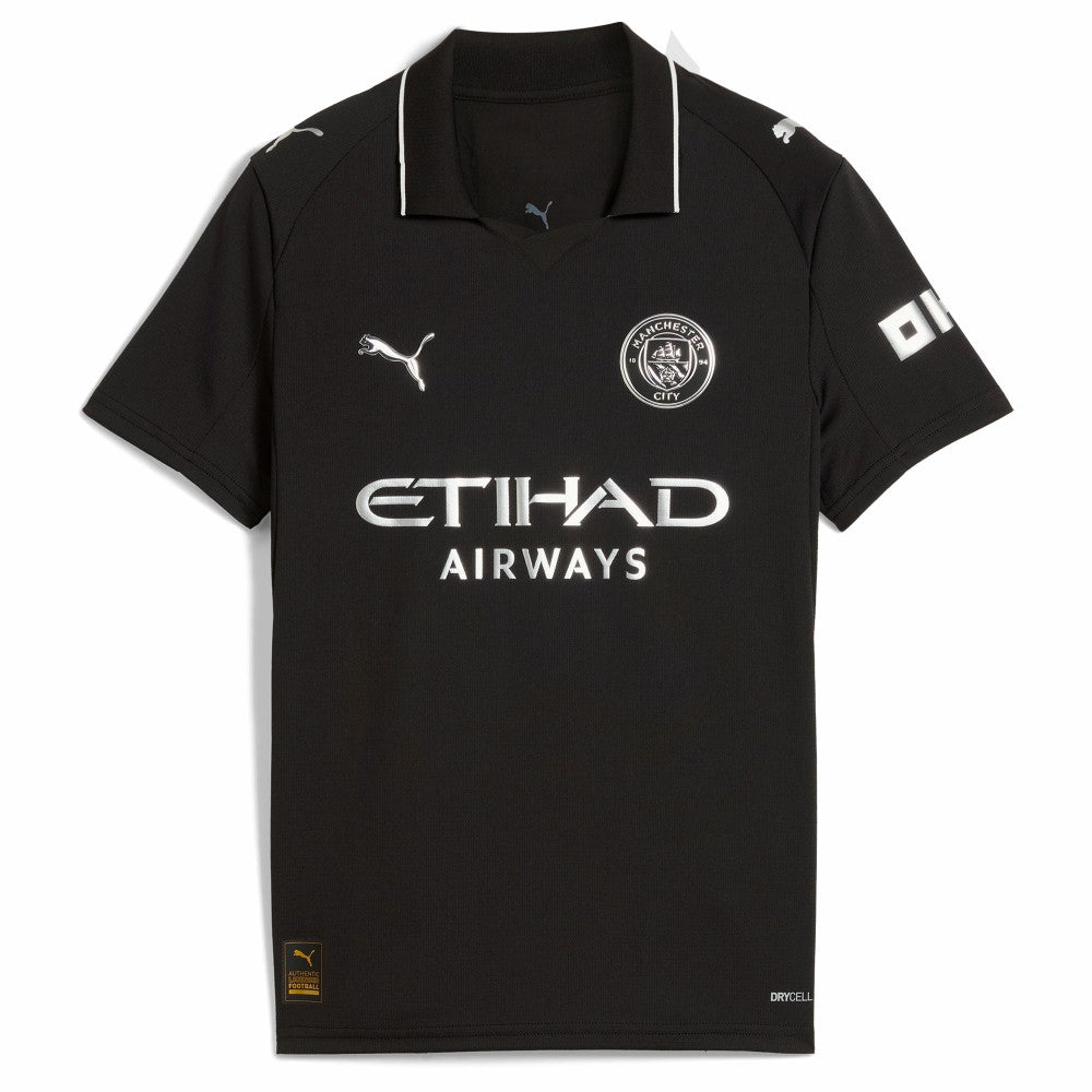 Erling Haaland Manchester City Youth 2025/26 Away Replica Player Jersey Black - Puma discount
