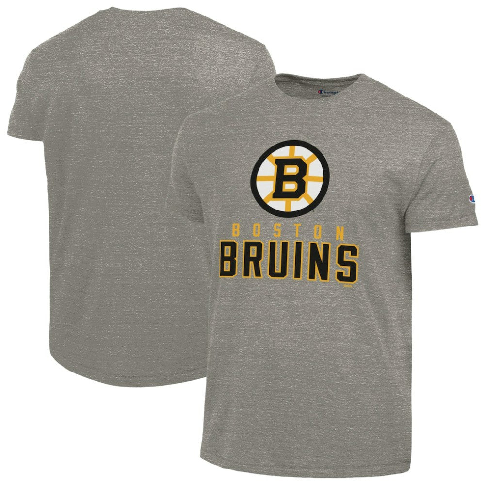 Boston Bruins Champion Tri-Blend T-Shirt - Gray | US 203339624