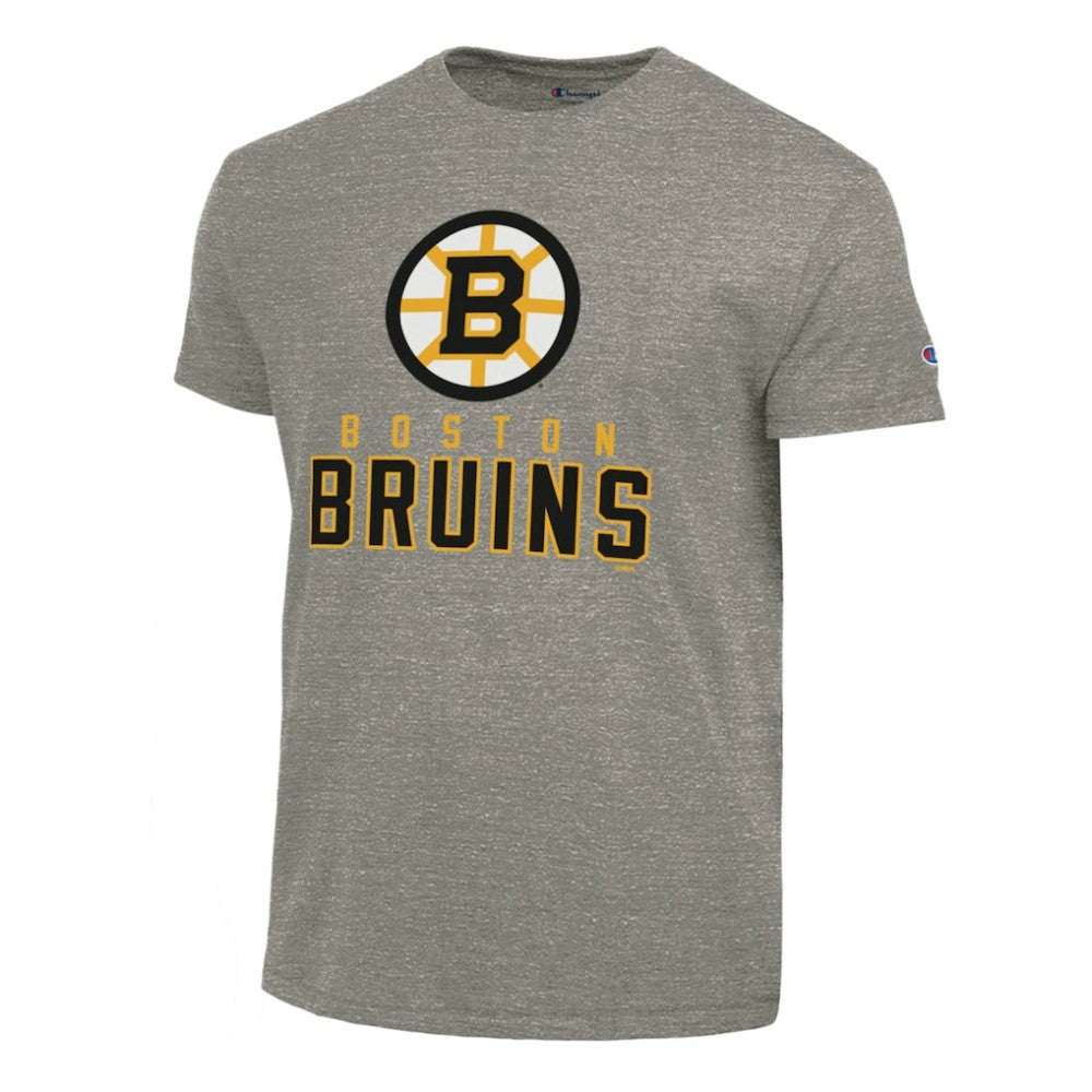 Boston Bruins Champion Tri-Blend T-Shirt - Gray | US 203339624