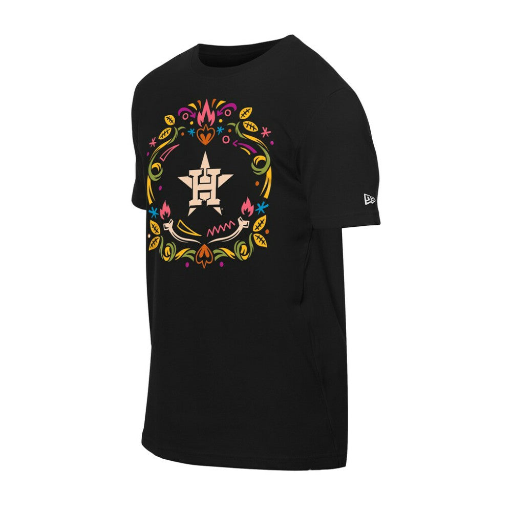 Houston Astros New Era Día de los Muertos T-Shirt - Black T-shirts