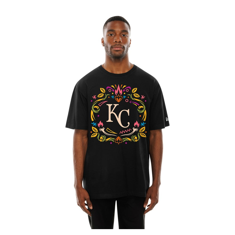 Kansas City Royals New Era Día de los Muertos T-Shirt - Black T-shirts