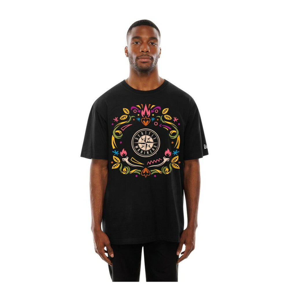 Seattle Mariners New Era Día de los Muertos T-Shirt - Black T-shirts