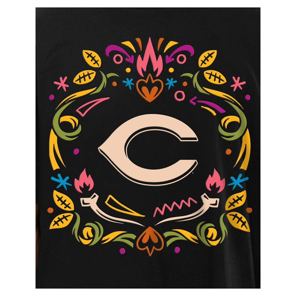 Cincinnati Reds New Era Día de los Muertos T-Shirt - Black T-shirts