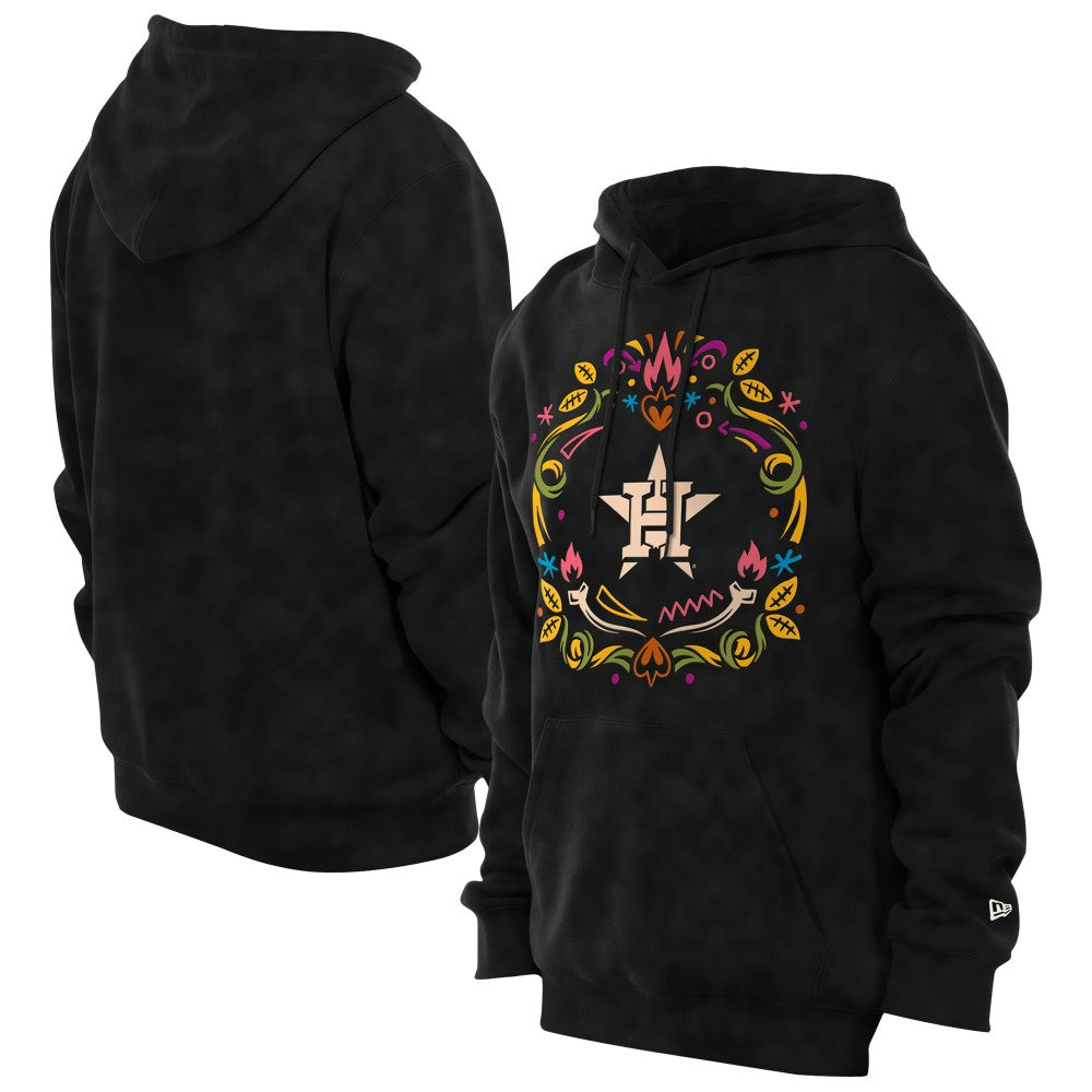 Houston Astros New Era Día de los Muertos Brushed Fleece Hoodie - Black Hoodies