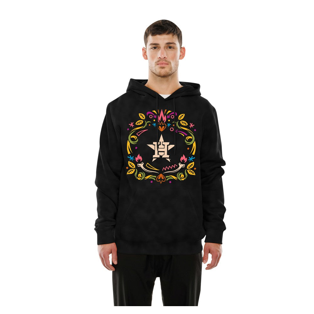 Houston Astros New Era Día de los Muertos Brushed Fleece Hoodie - Black Hoodies