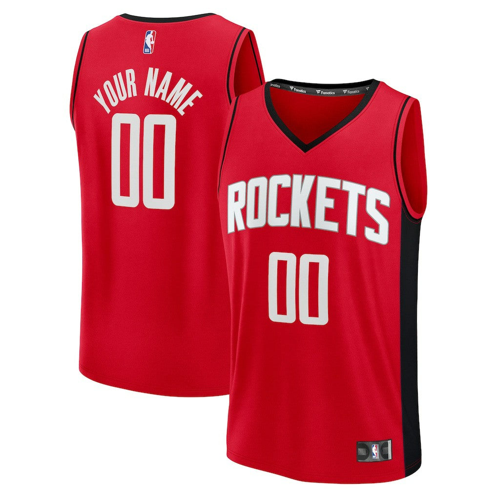 Houston Rockets Fast Break Custom Jersey Icon Edition Red - Fanatics