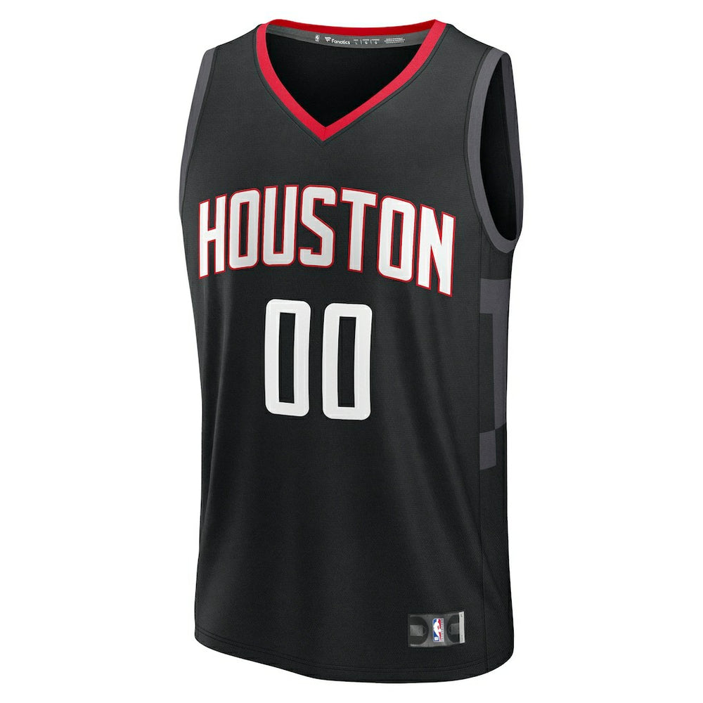 Houston Rockets Youth Fast Break Custom Jersey Statement Edition Black - Fanatics