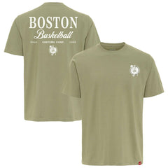 Boston Celtics Sportiqe Unisex Athletic Club Collection Duke Relaxed Fit Premium T-Shirt Olive