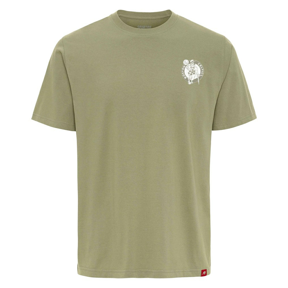 Boston Celtics Sportiqe Unisex Athletic Club Collection Duke Relaxed Fit Premium T-Shirt Olive