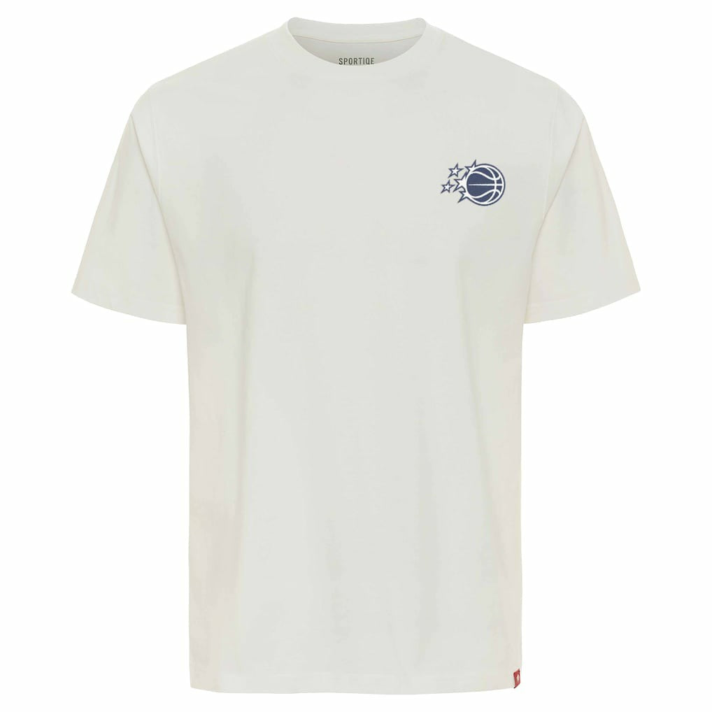 Orlando Magic Sportiqe Unisex Athletic Club Collection Duke Relaxed Fit Premium T-Shirt Cream