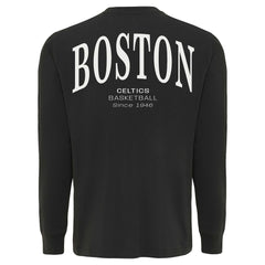 Boston Celtics Sportiqe Unisex Athletic Club Collection Sherwood Relaxed Fit Premium Long-Sleeve T-Shirt Anthracite