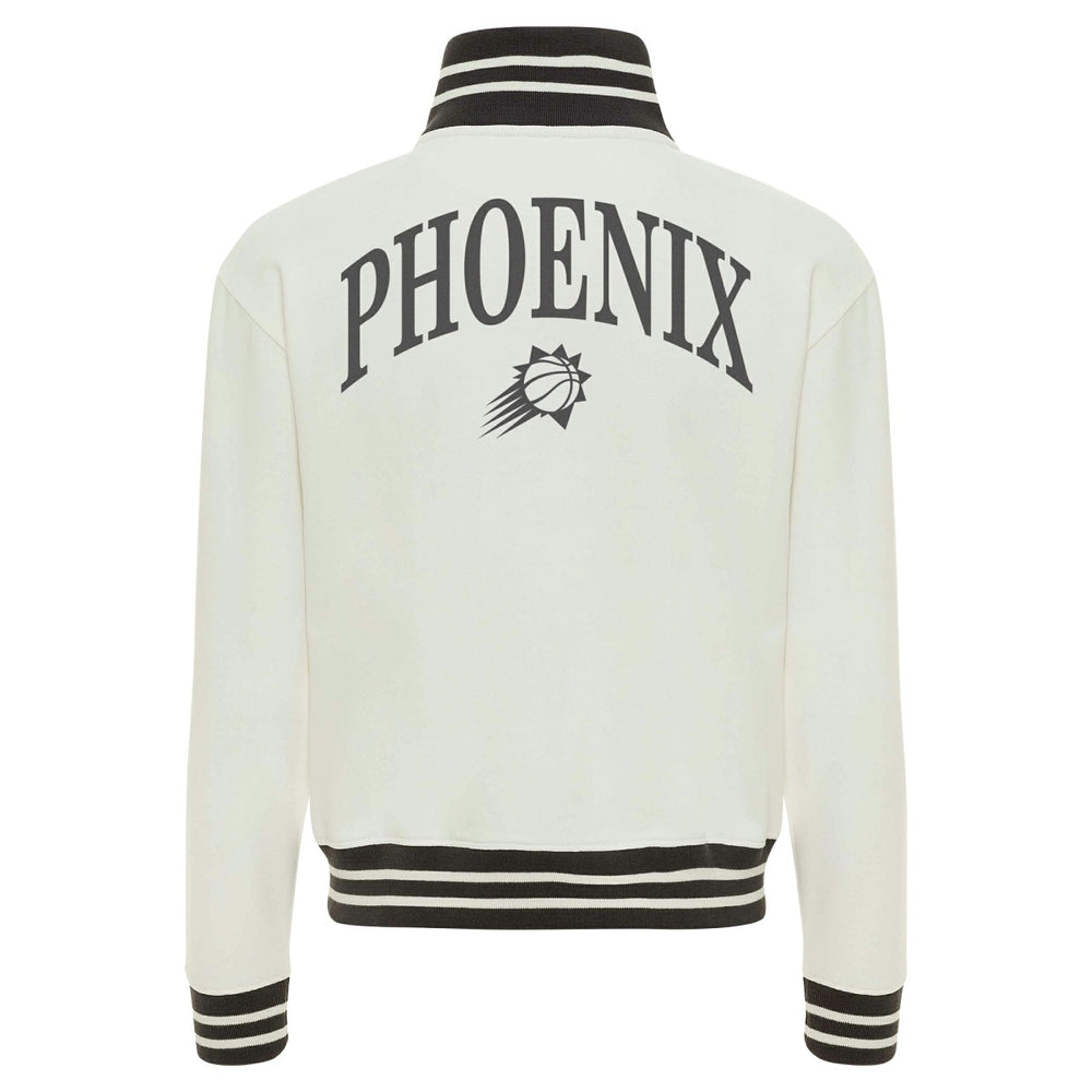 Phoenix Suns Sportiqe Women's Athletic Club Collection Sutton French Terry Full-Zip Jacket Cream
