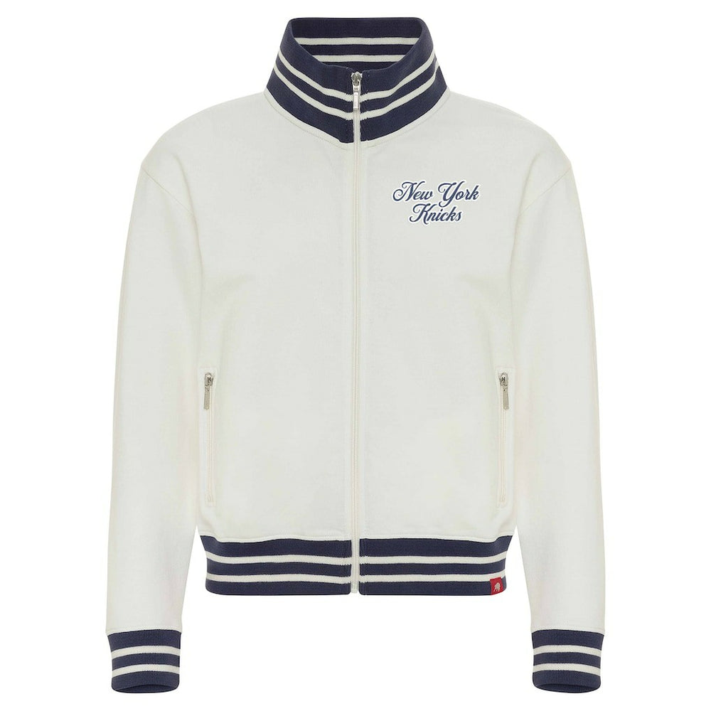 New York Knicks Sportiqe Women's Athletic Club Collection Sutton French Terry Full-Zip Jacket Cream outlet