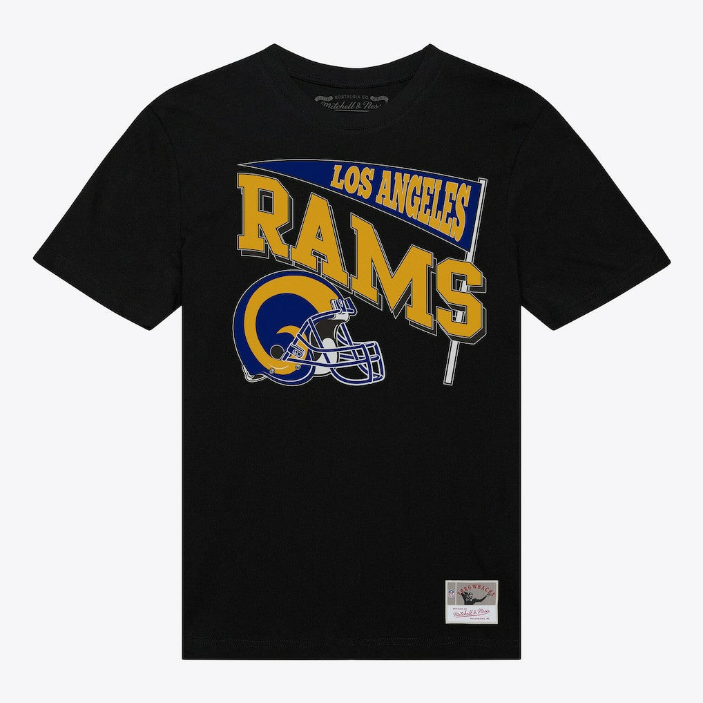 Los Angeles Rams Women's Team Dynamic Boyfriend T-Shirt - Black T-shirts