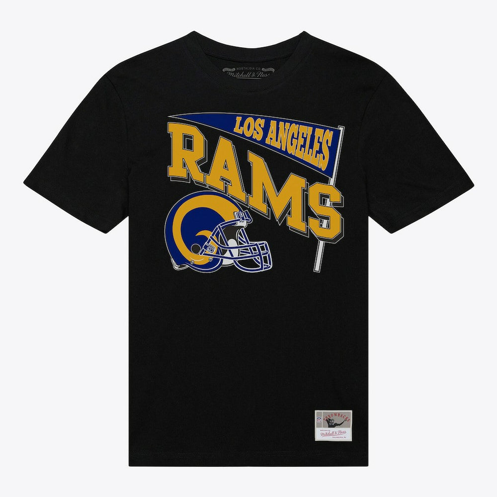 Los Angeles Rams Women's Team Dynamic Boyfriend T-Shirt - Black T-shirts