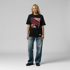 Kansas City Chiefs Women's Team Dynamic Boyfriend T-Shirt - Black T-shirts