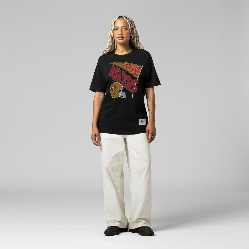 San Francisco 49ers Women's Team Dynamic Boyfriend T-Shirt - Black T-shirts