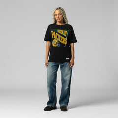 Green Bay Packers Women's Team Dynamic Boyfriend T-Shirt - Black T-shirts