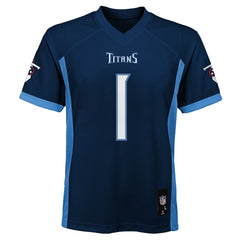 Cameron Ward Tennessee Titans Youth Replica Player Jersey - Navy Jerseys