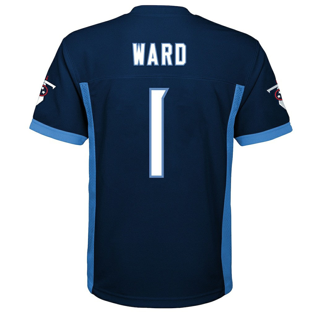 Cameron Ward Tennessee Titans Youth Replica Player Jersey - Navy Jerseys