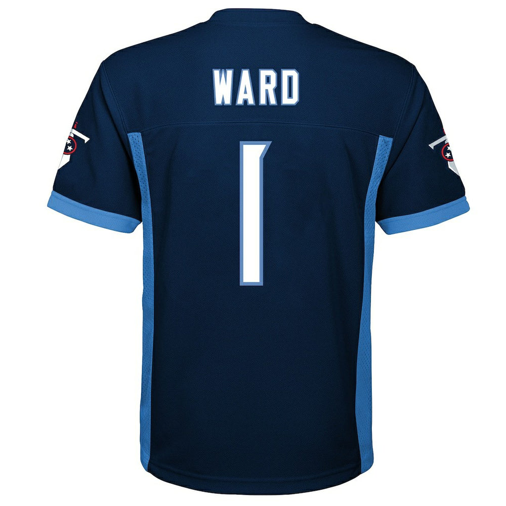 Cameron Ward Tennessee Titans Youth Replica Player Jersey - Navy Jerseys