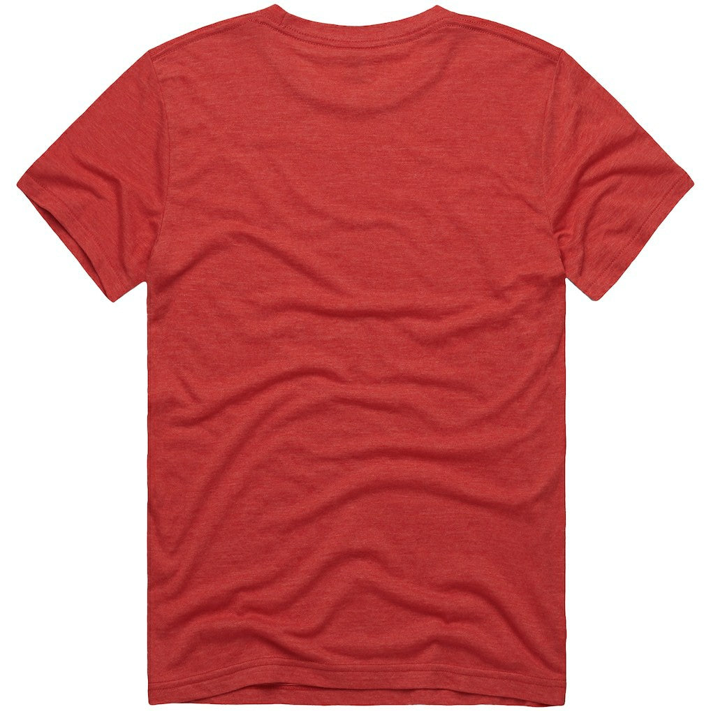 Kansas City Chiefs Homage x The Simpsons Unisex Tri-Blend T-Shirt - Red T-shirts