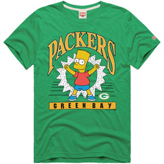 Green Bay Packers Homage x The Simpsons Unisex Tri-Blend T-Shirt - Green T-shirts