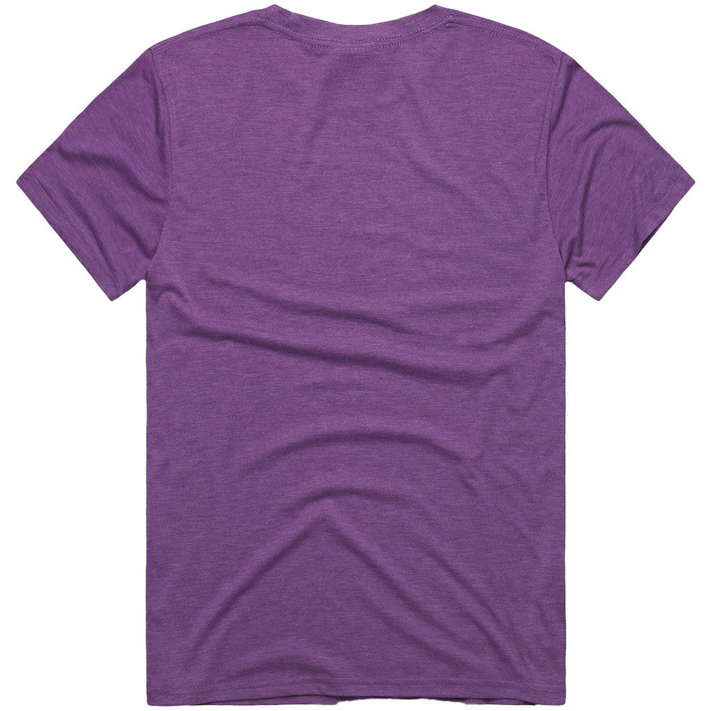 Baltimore Ravens Homage x The Simpsons Unisex Tri-Blend T-Shirt - Purple T-shirts