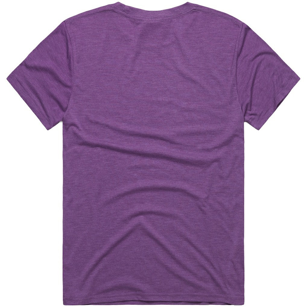 Minnesota Vikings Homage x The Simpsons Unisex Tri-Blend T-Shirt - Purple T-shirts