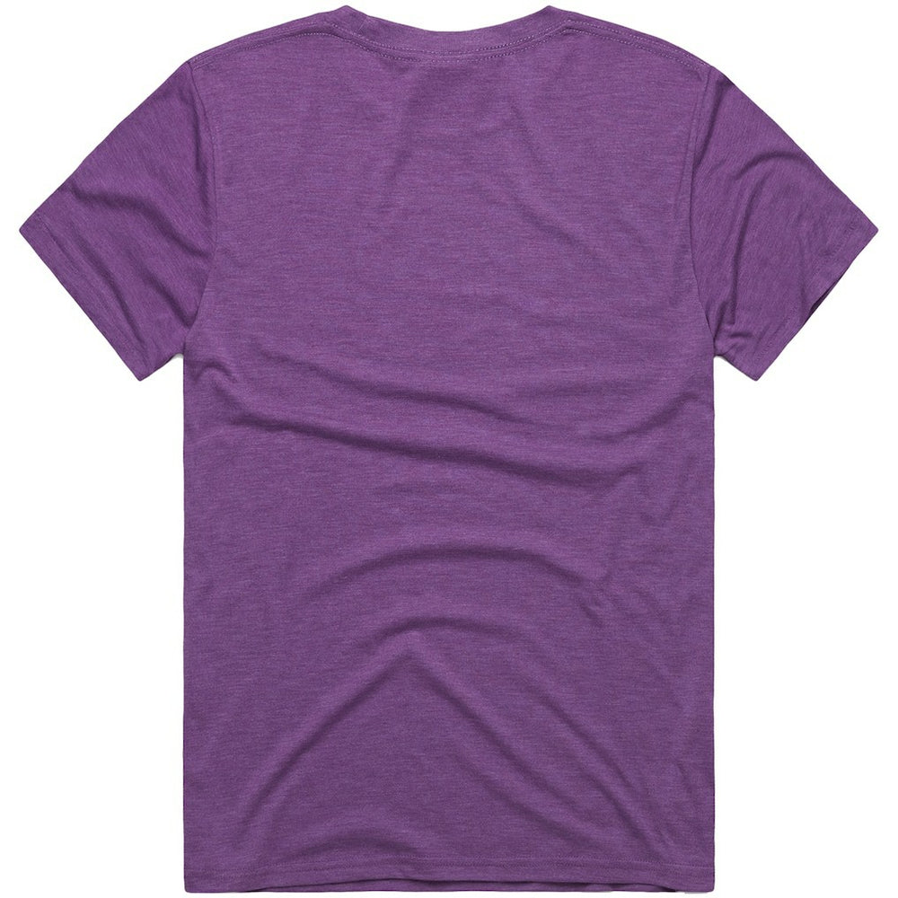 Minnesota Vikings Homage x The Simpsons Unisex Tri-Blend T-Shirt - Purple T-shirts