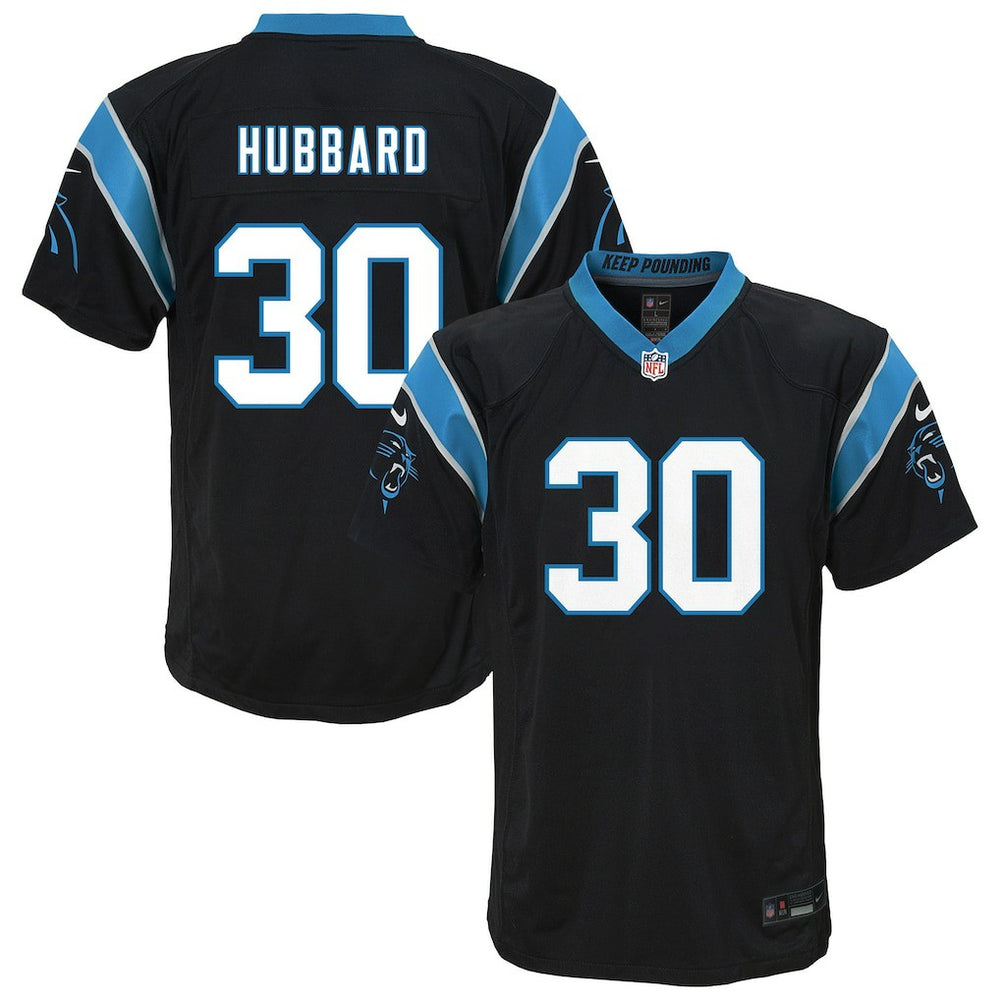 Chuba Hubbard Carolina Panthers Youth Team Game Jersey - Black Jerseys