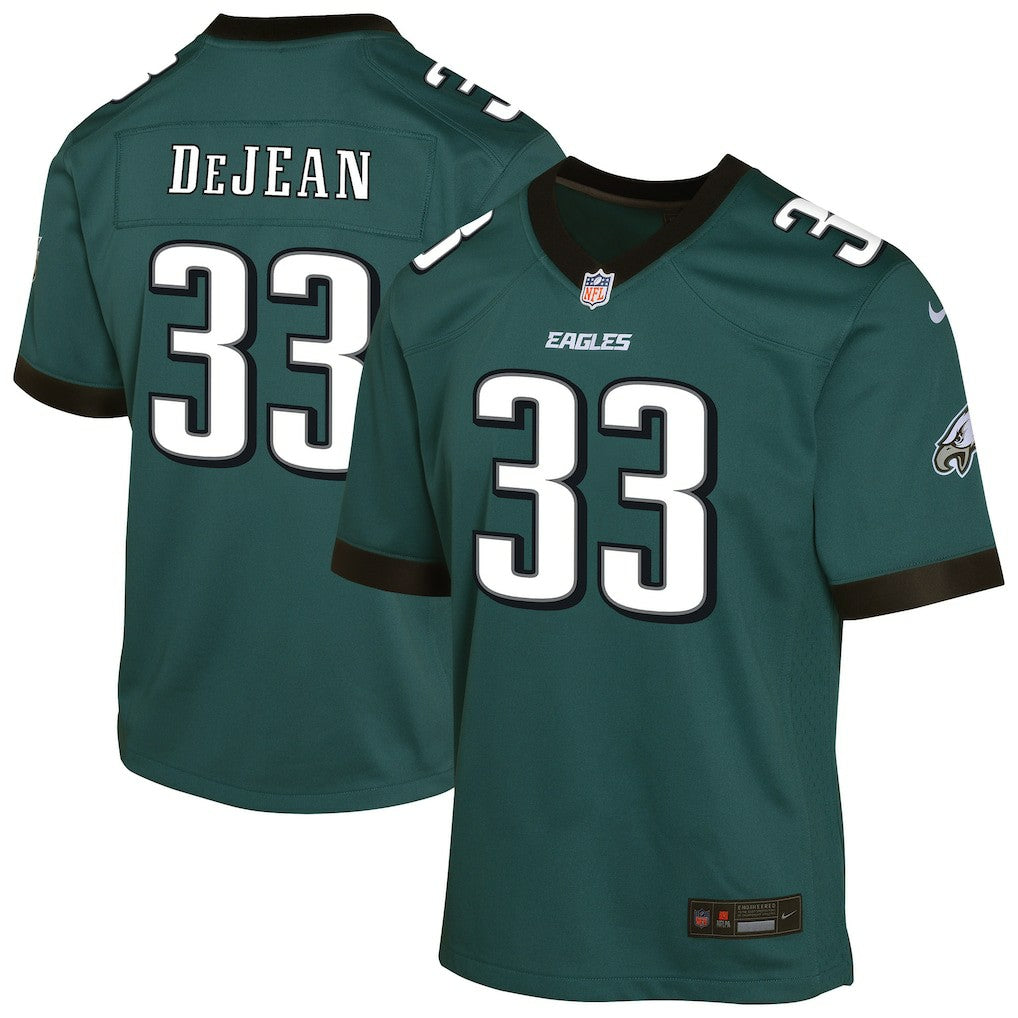 Cooper DeJean Philadelphia Eagles Youth Game Player Jersey - Midnight Green Jerseys