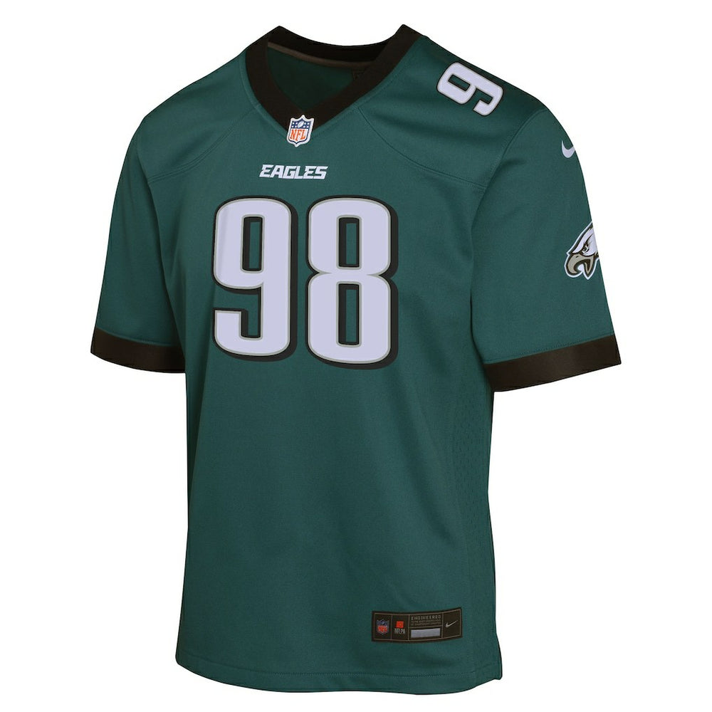 Jalen Carter Philadelphia Eagles Youth Game Player Jersey - Midnight Green Jerseys