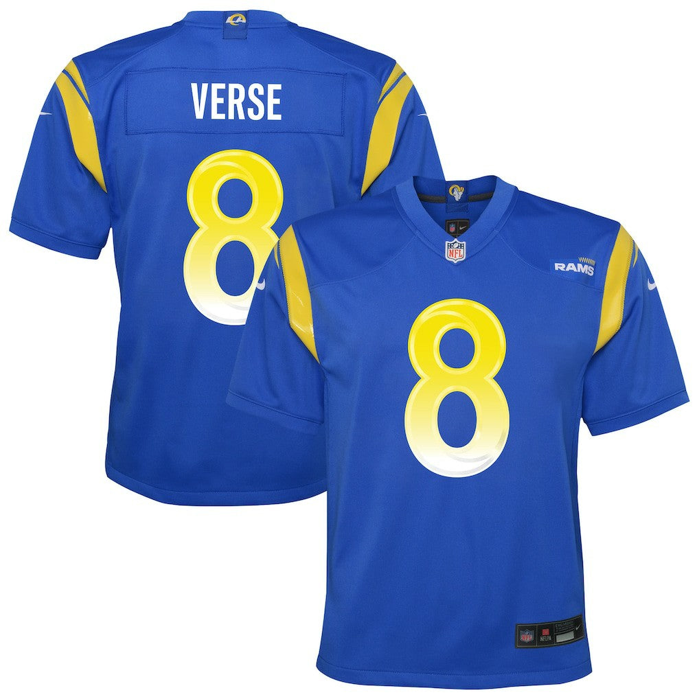 Jared Verse Los Angeles Rams Youth Team Game Jersey - Royal Jerseys