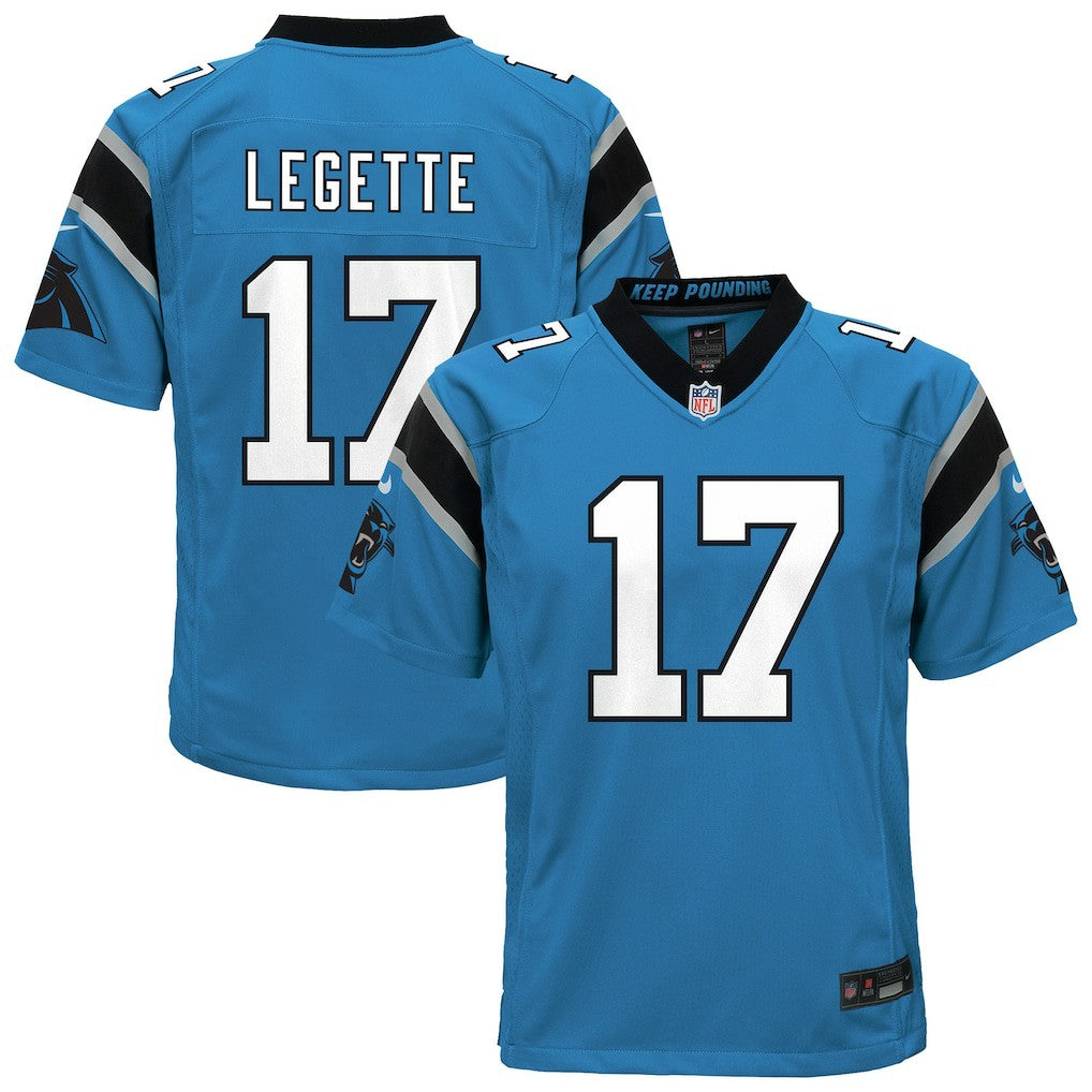 Xavier Legette Carolina Panthers Youth Alternate Game Jersey - Blue Jerseys