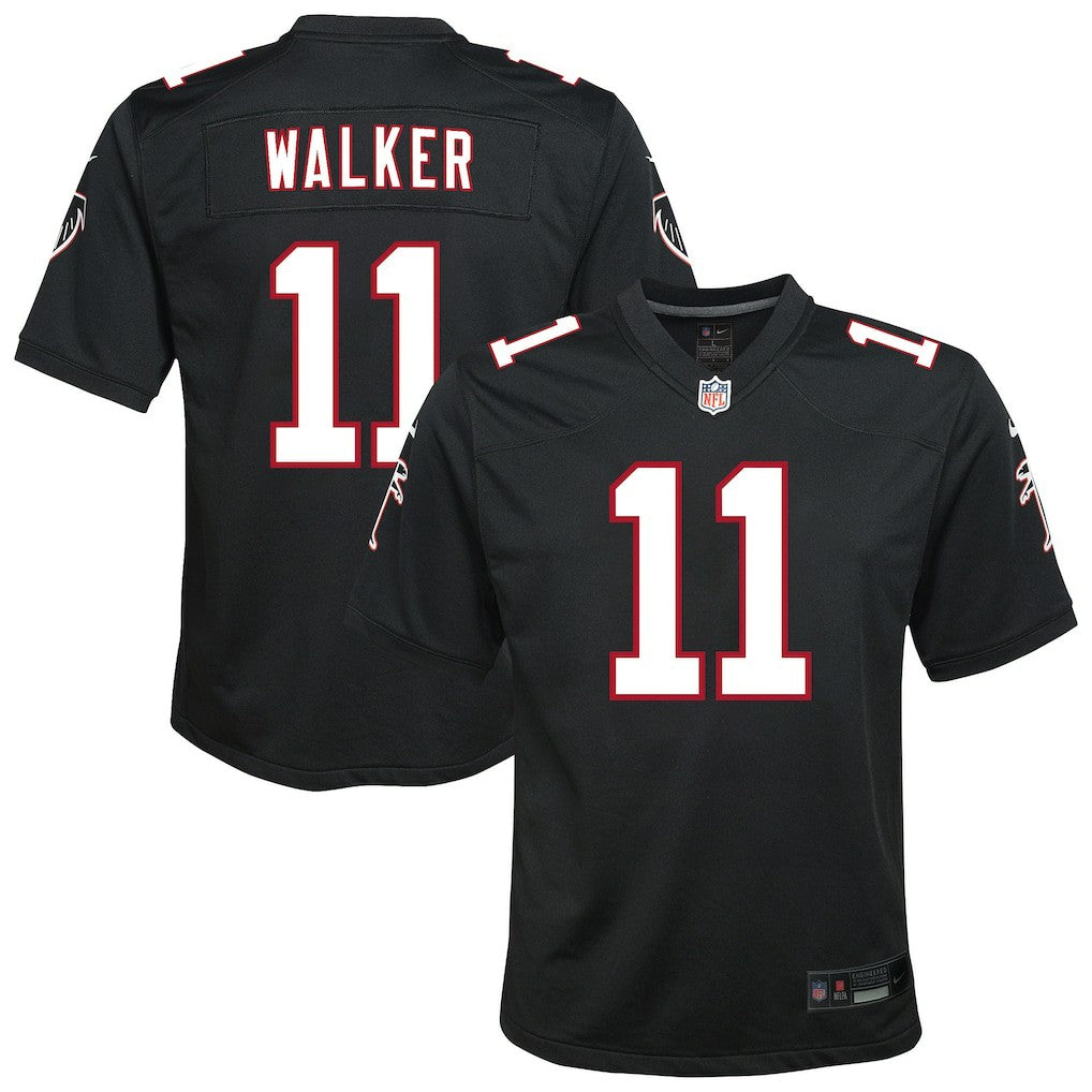 Jalon Walker Atlanta Falcons Youth Alternate Game Jersey - Black Jerseys