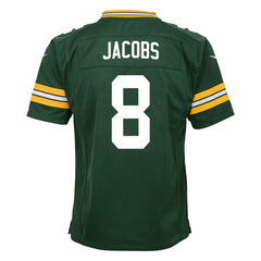 Josh Jacobs Green Bay Packers Youth Team Game Jersey - Green Jerseys