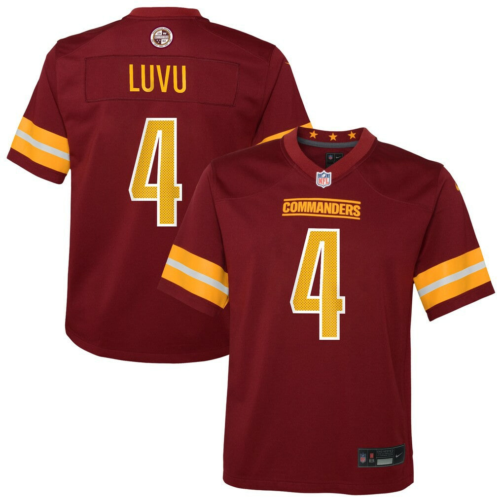 Frankie Luvu Washington Commanders Youth Team Game Jersey - Burgundy Jerseys
