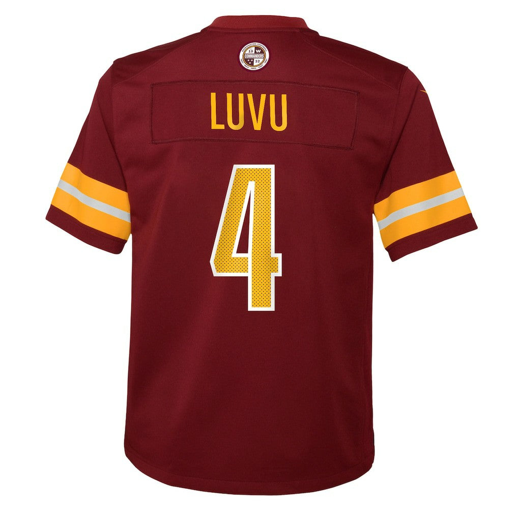 Frankie Luvu Washington Commanders Youth Team Game Jersey - Burgundy Jerseys