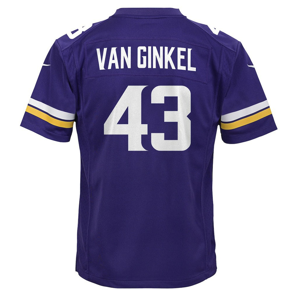 Andrew Van Ginkel Minnesota Vikings Youth Youth - Purple