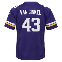 Andrew Van Ginkel Minnesota Vikings Youth Youth - Purple