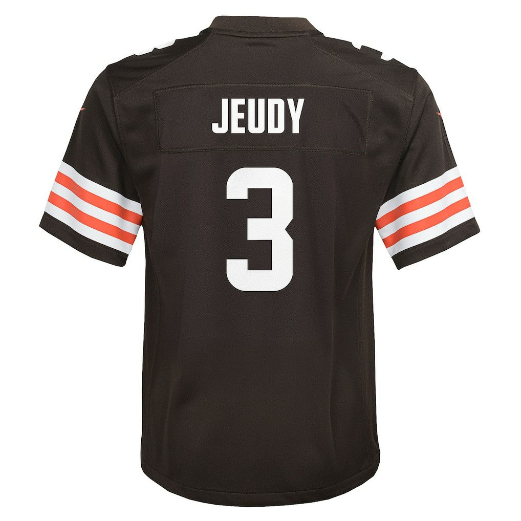 Jerry Jeudy Cleveland Browns Youth Team Game Jersey - Brown Jerseys