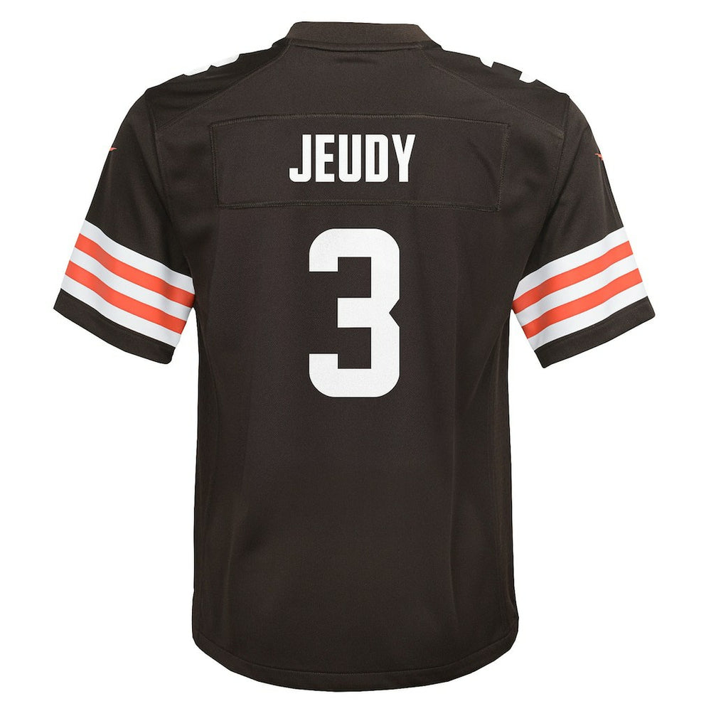 Jerry Jeudy Cleveland Browns Youth Team Game Jersey - Brown Jerseys