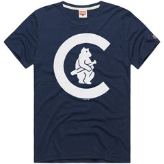 Chicago Cubs Homage Hyper Local Refresh Tri-Blend T-Shirt - Navy T-shirts