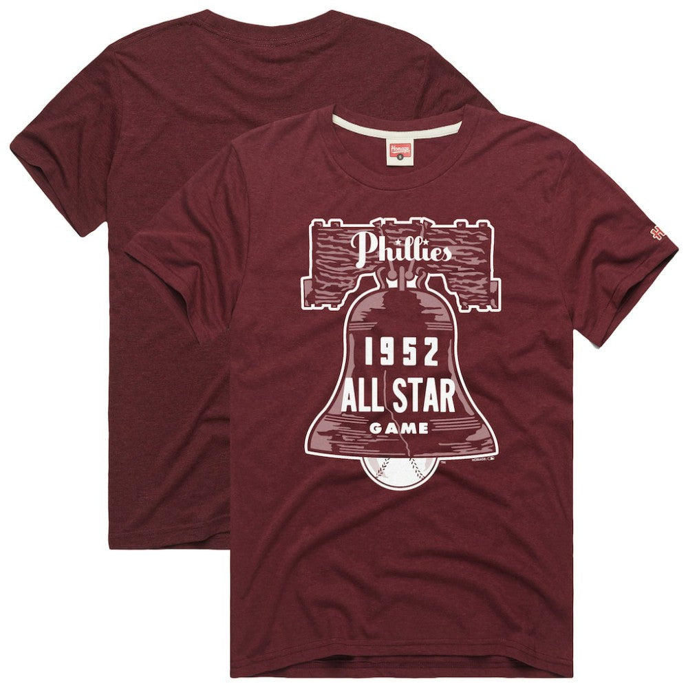Philadelphia Phillies Homage Hyper Local Refresh T-Shirt - Wine T-shirts